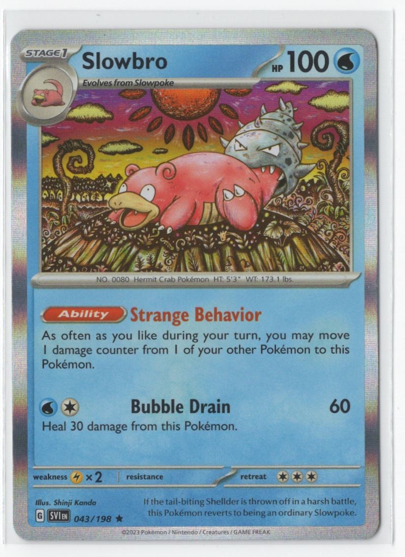 Pokemon Scarlet & Violet 043/198 Slowbro Holo