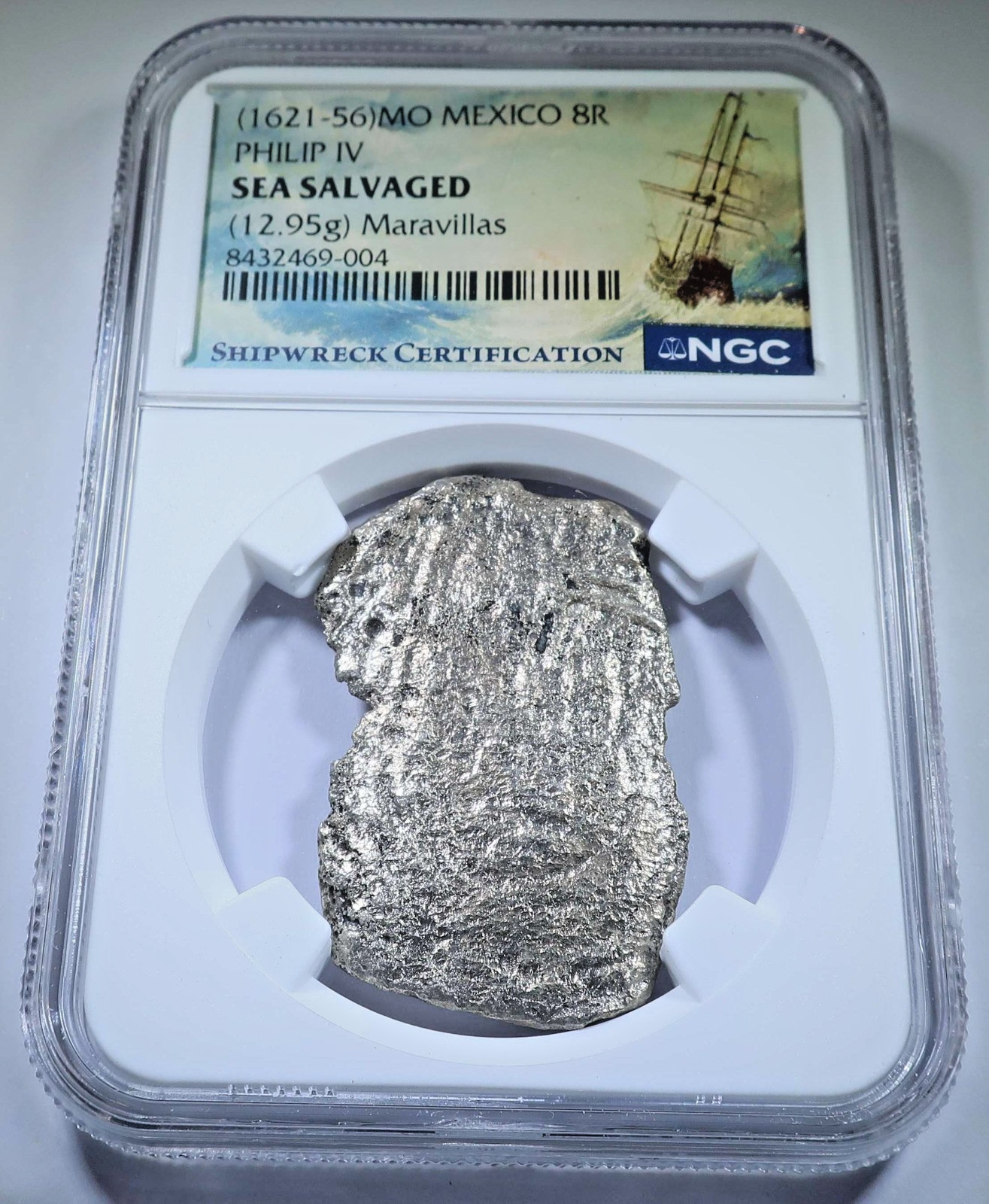 NGC Maravillas Shipwreck 1621-1656 Mexico 8 Reales 1600\'s Spanish Cob 8R Coin