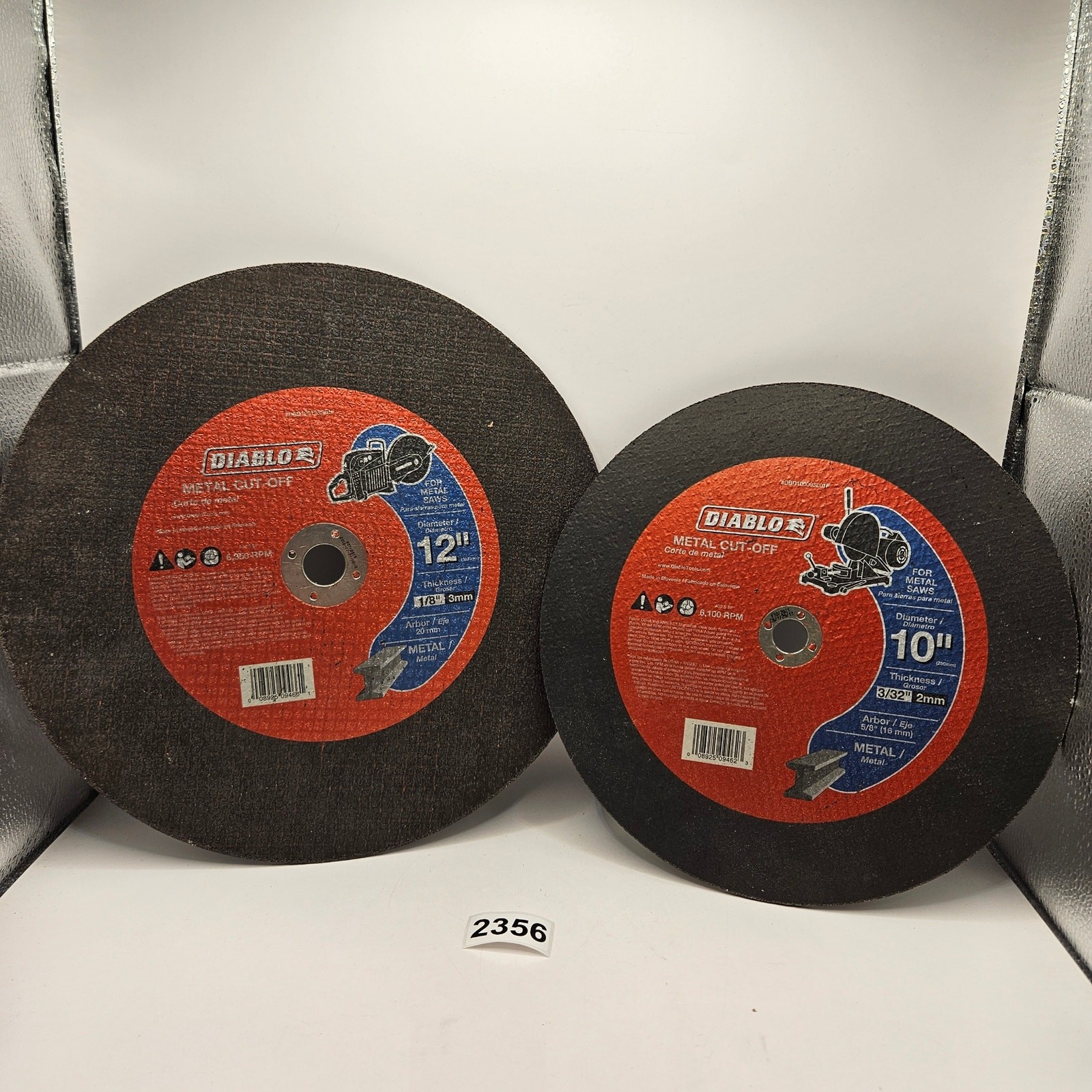 DIABLO METAL CUT-OFF WHEELS - 10IN & 12IN COMBO DEAL NWOB DIABLO METAL CUT-OFF WHEELS - 10IN & 12IN COMBO DEAL NWOB