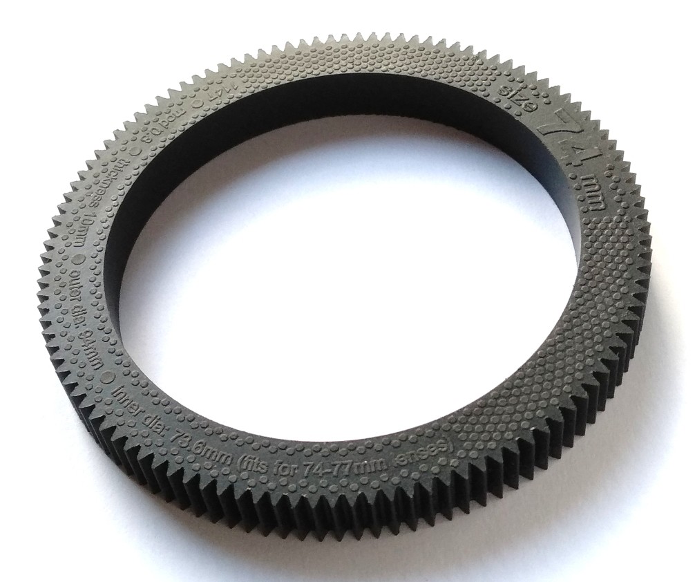 Flexible Seamless FollowFocus Gear Rings  for Vintage, Video, Photo, Cine Lenses