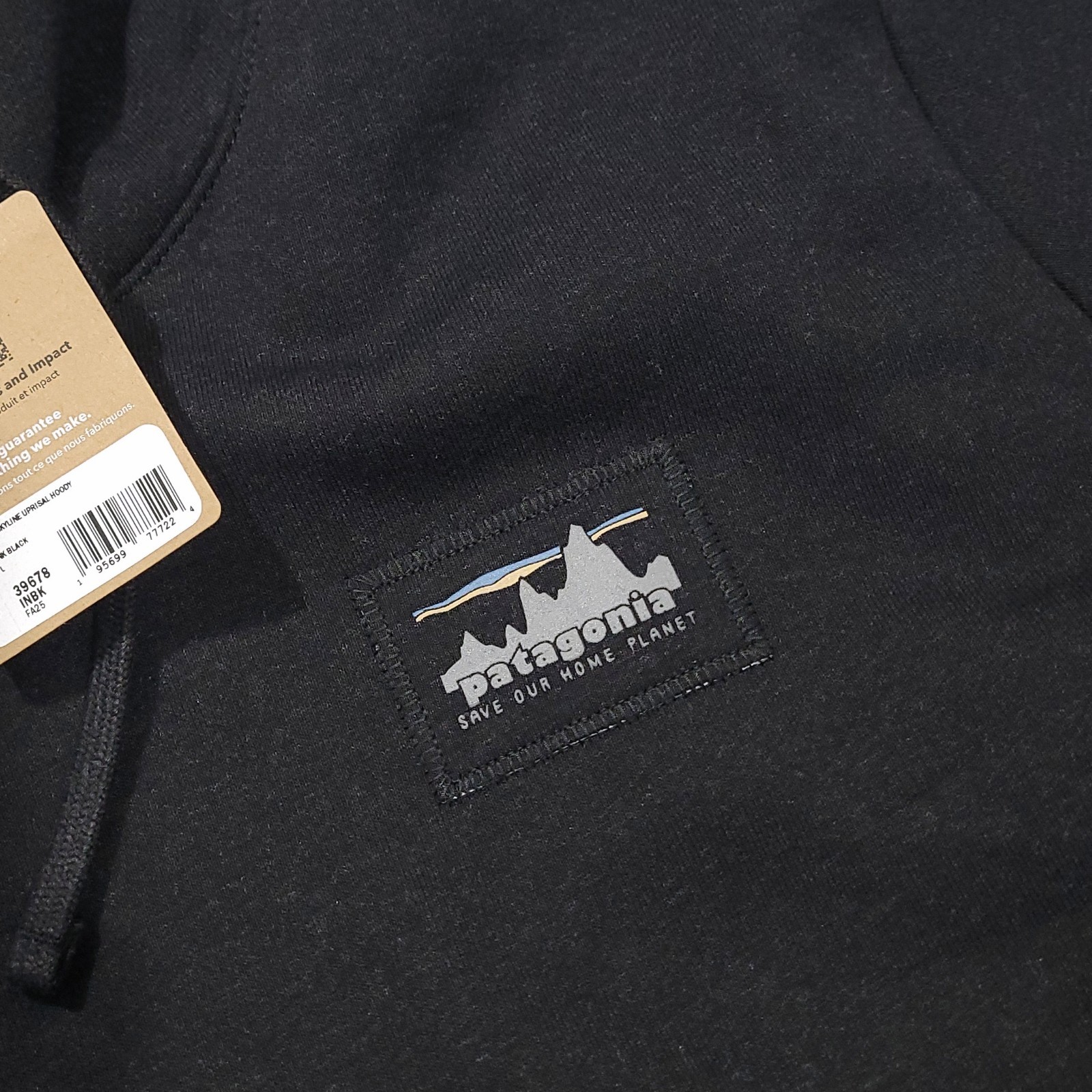 Patagonia \'73 Skyline Uprisal Hoodie Fitz Roy Patch Men\'s XXL Black NEW $89
