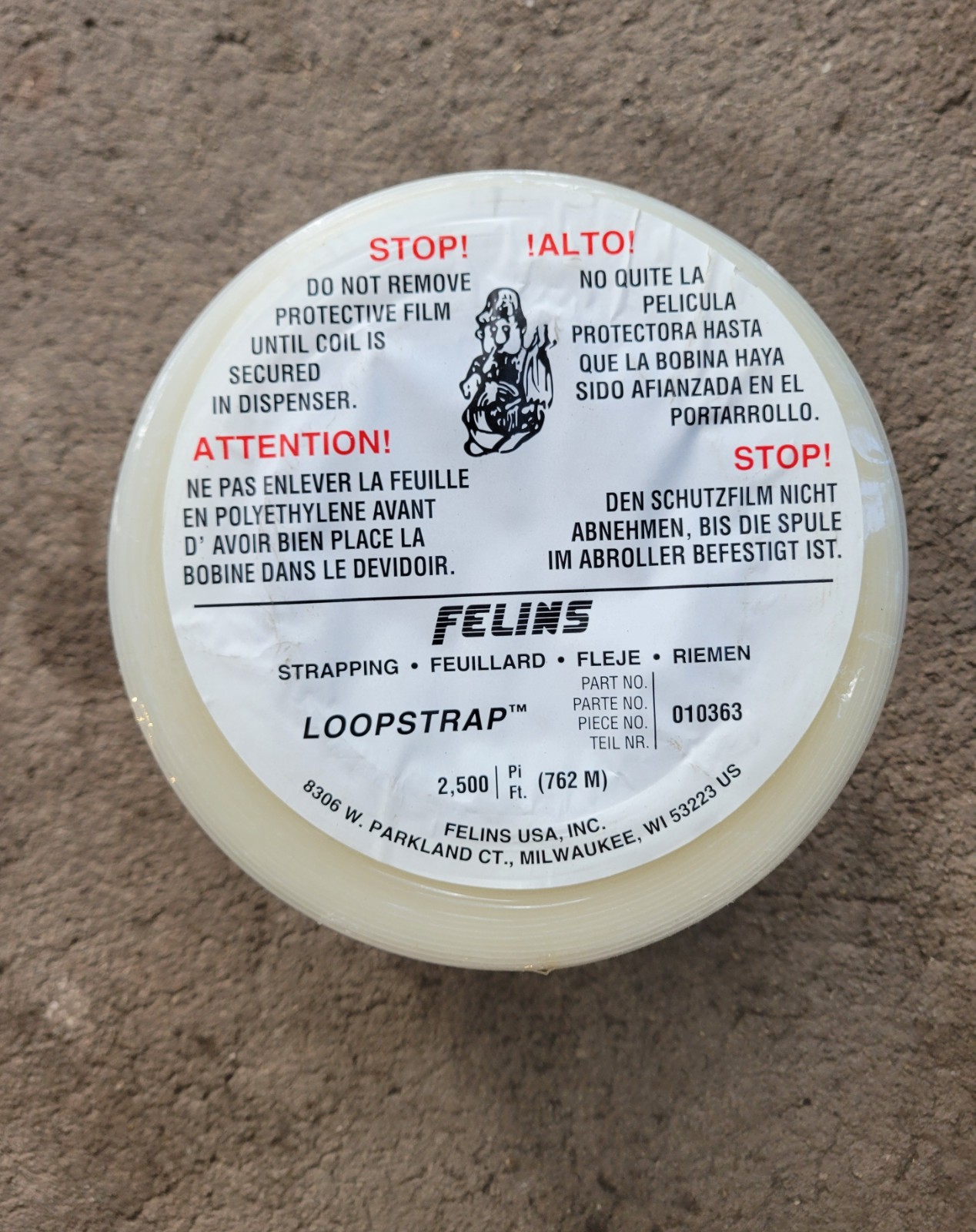 Felins 010363 Loopstrap Plastic Strapping 2,500 Ft. Roll - Box Of 8 Rolls Felins 010363 Loopstrap Plastic Strapping 2,500 Ft. Roll - Box Of 8 Rolls