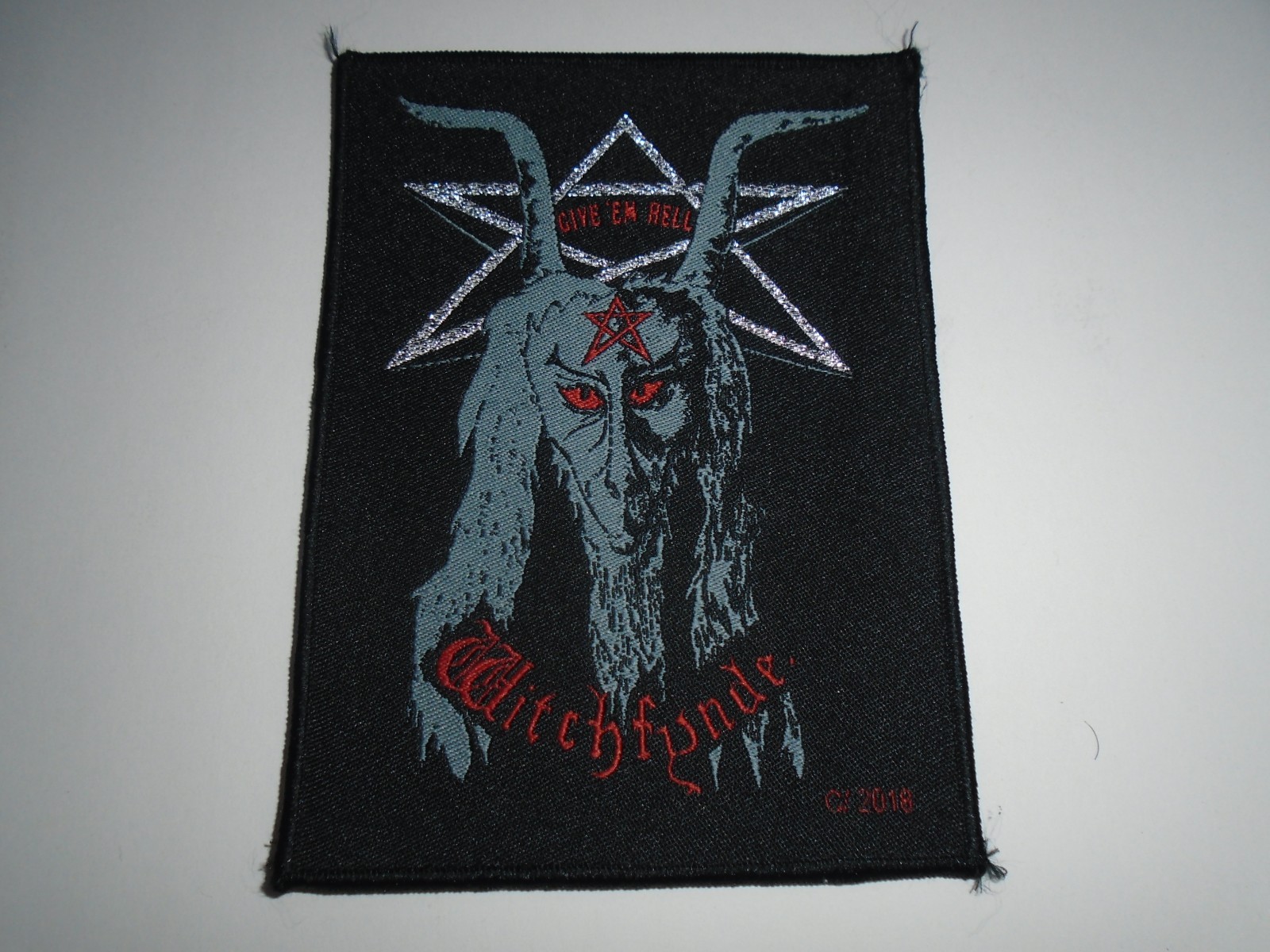 WITCHFYNDE GIVE\'EM HELL WOVEN PATCH