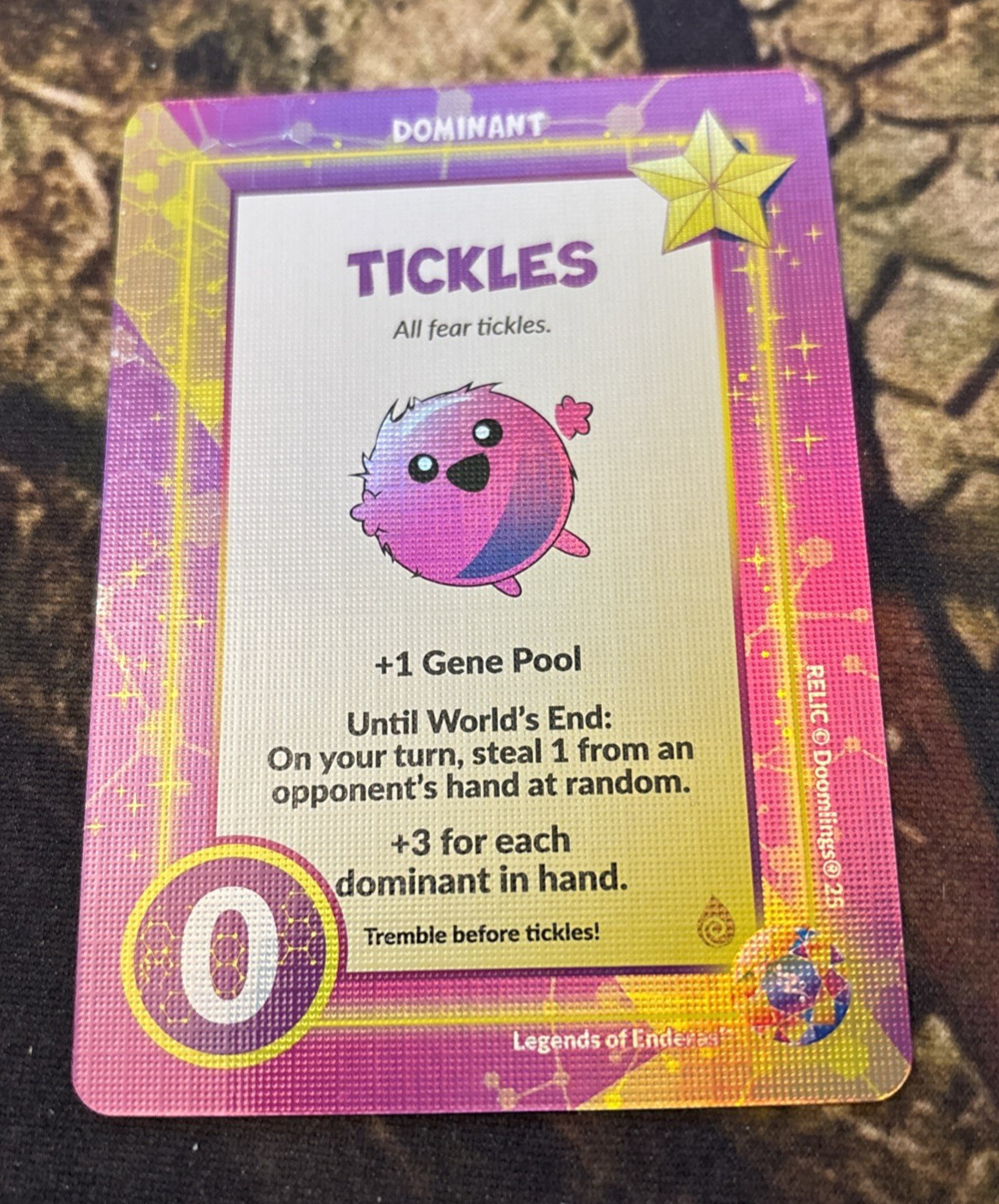 Doomlings Legends Of Enderas Relic Tickles Holo Foil