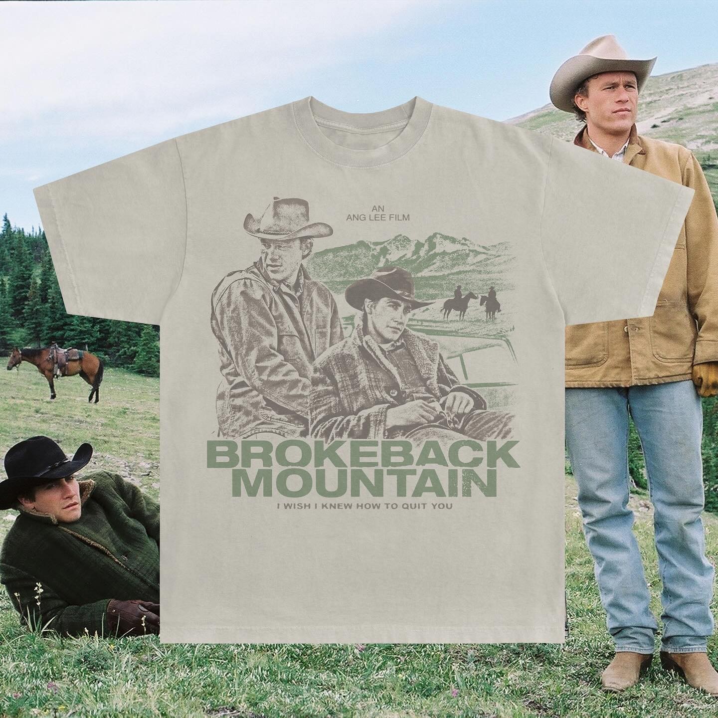 Monarch Wear Brokeback Mountain T-Shirt I Wish I Knew How to Quit You Black