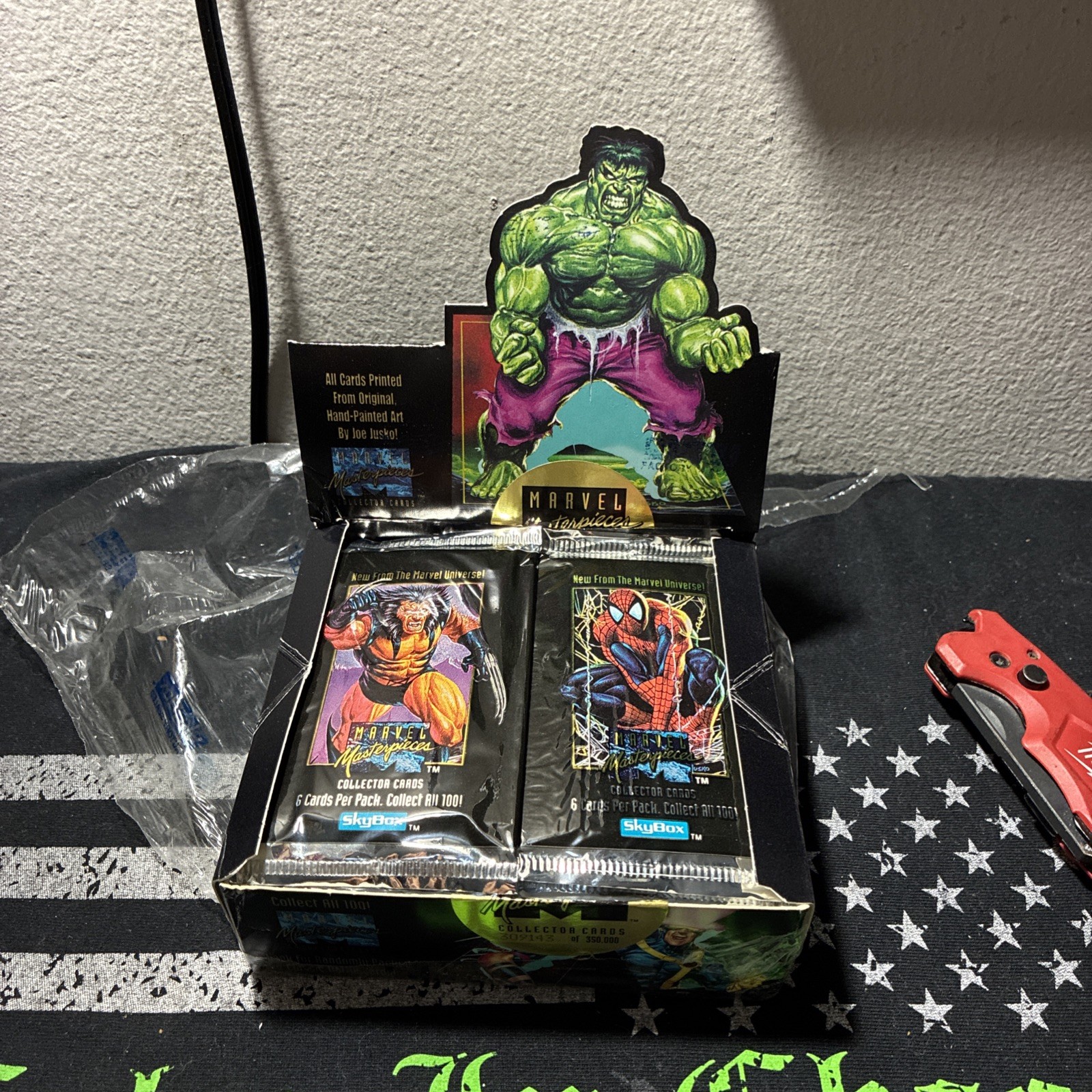 Sealed Packs- 1992 Marvel Masterpieces From Sealed Box Sealed Packs- 1992 Marvel Masterpieces From Sealed Box