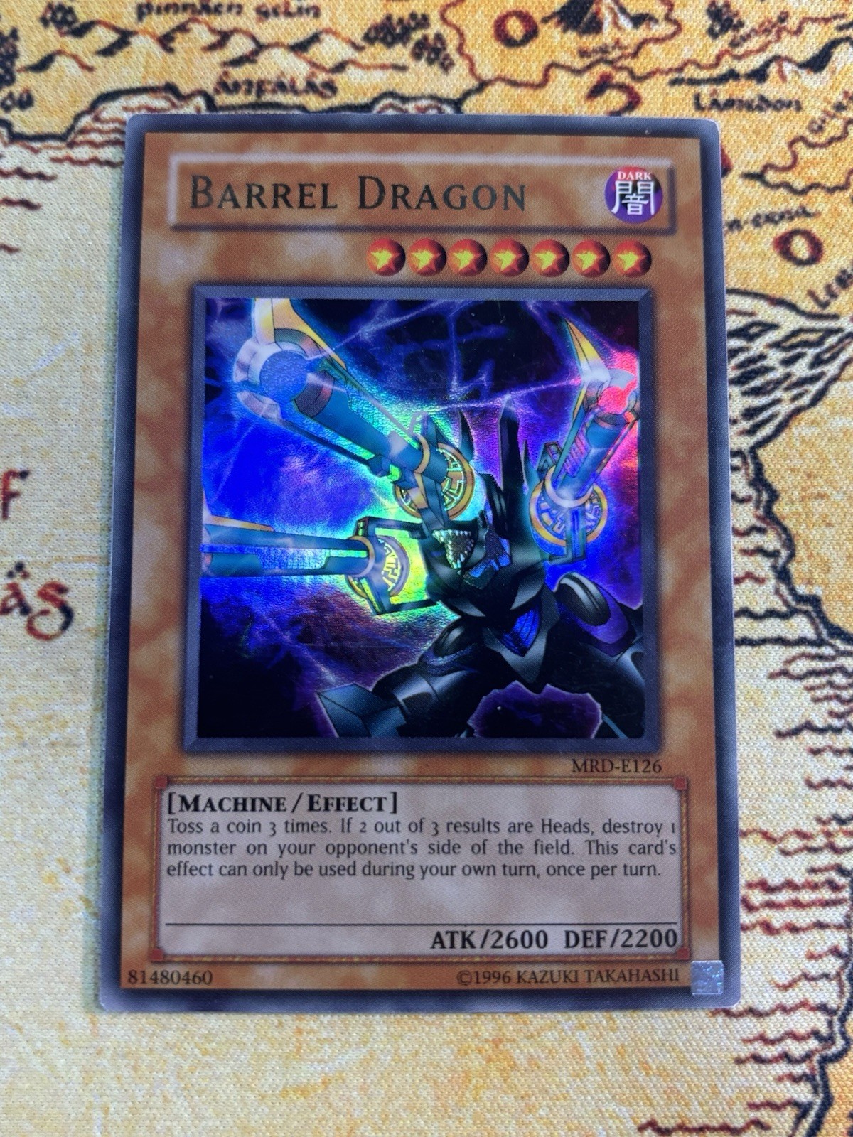 Yugioh Barrel Dragon MRD-E126 Ultra Rare Unlimited OG European Print LP
