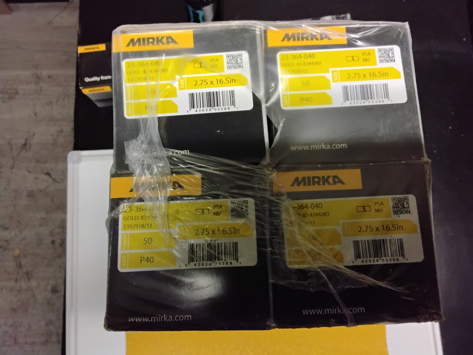Mirka 23-364-040 Bulldog Sandpaper Sheets, Gold 50 sheets Mirka 23-364-040 Bulldog Sandpaper Sheets, Gold 50 sheets