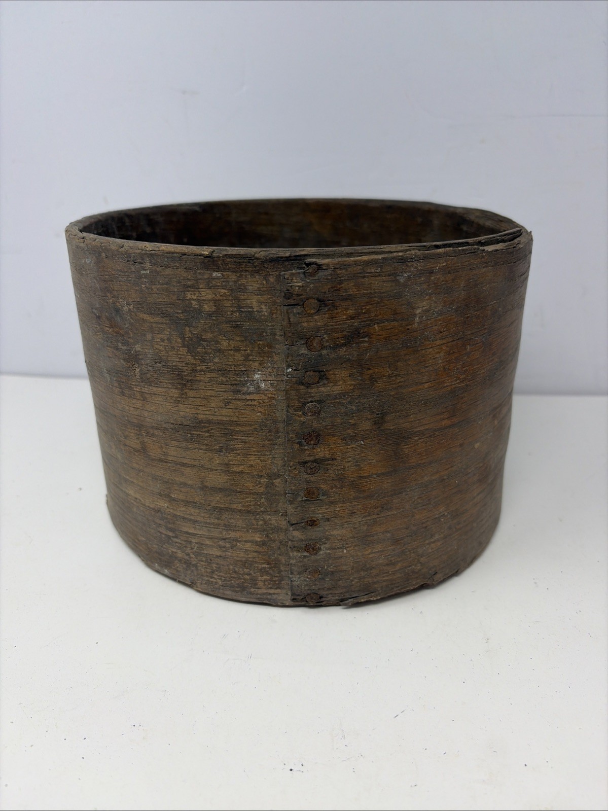 Antique Rare Dry Wooden Grain Measure Farmhouse 8 1/2” X 6”