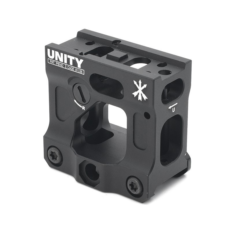 Unity Tactical FAST H1 H2 T2 Red Dot Riser Mount Fit 20mm PicatinnyRail w/ logo