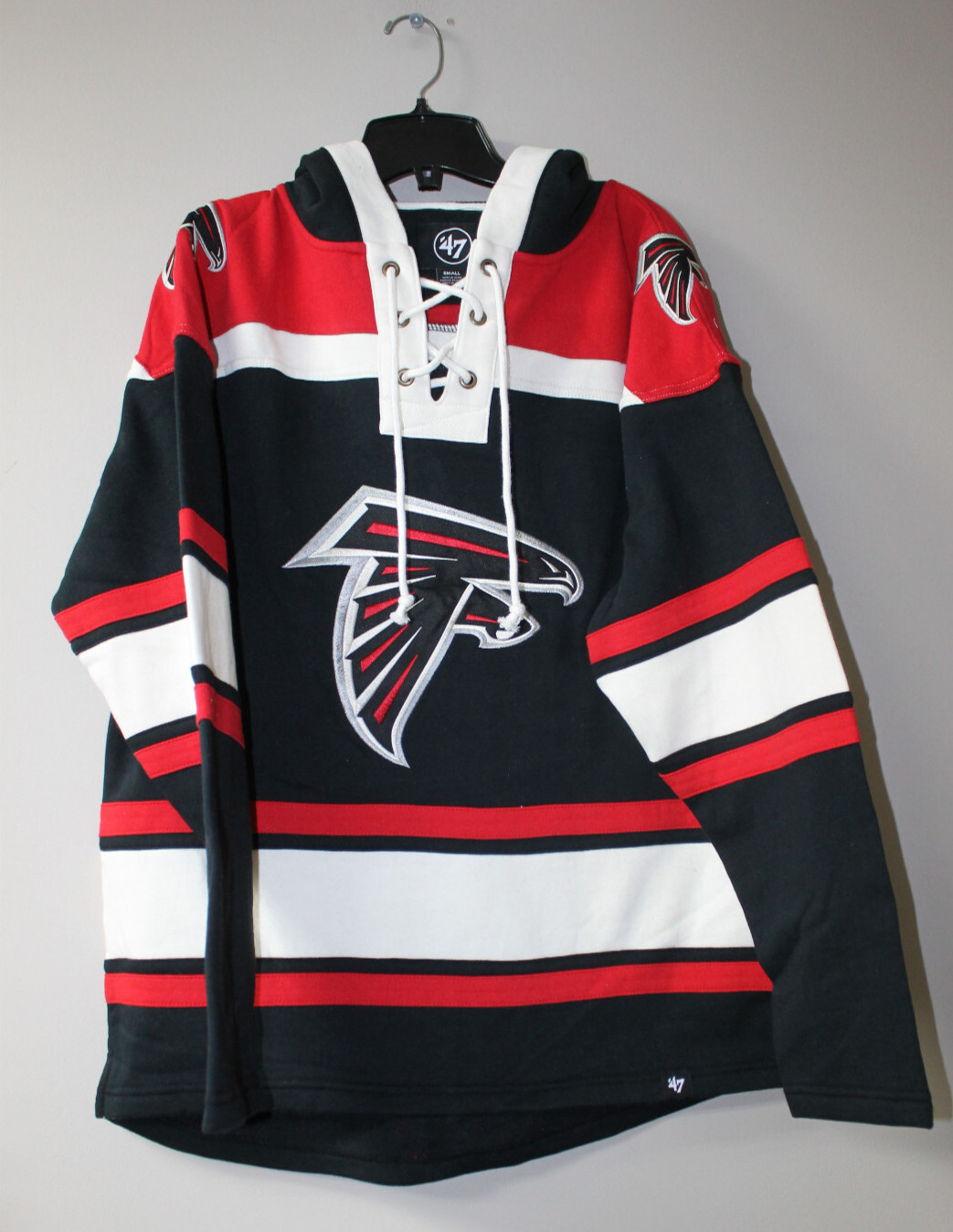 New NFL Atlanta Falcons Lacer jersey style mid weight cotton hoodie men XXL