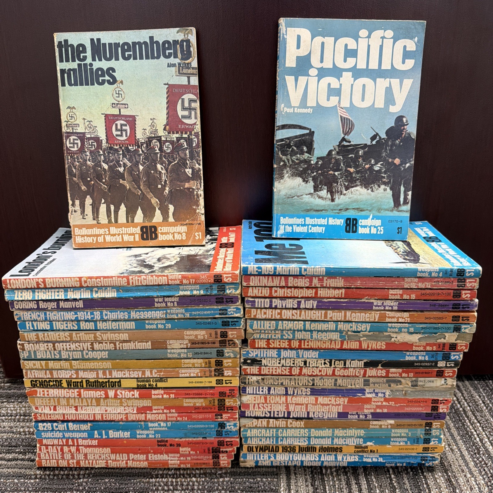 Ballantine Illustrated History of World War II Lot of 45 Military History Books Ballantine Illustrated History of World War II Lot of 45 Military History Books