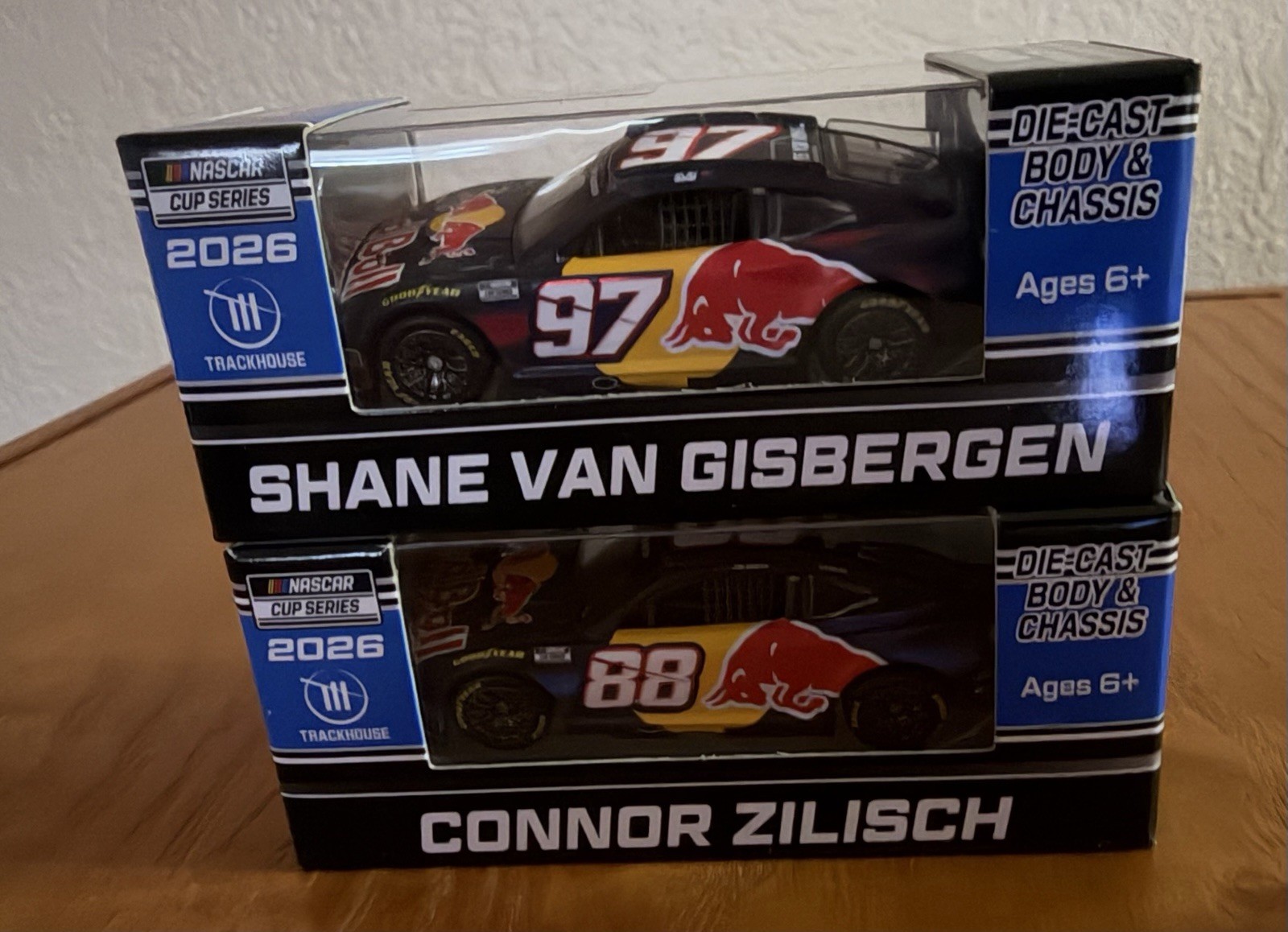 SHANE VAN GISBERGEN & CONNOR ZILISCH 2026 RED BULL 2-CAR SET 1/64 ARC DIECAST