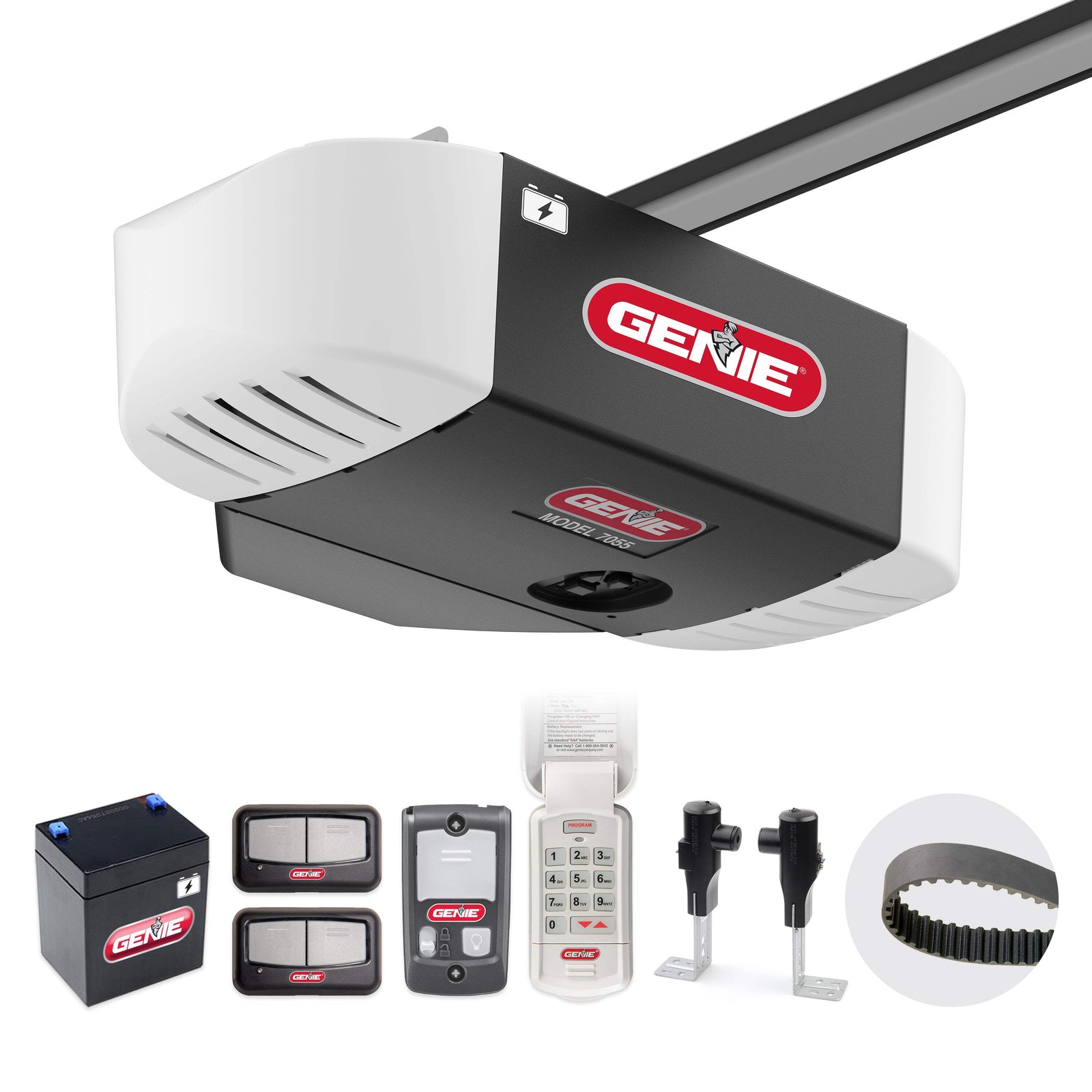 Genie StealthDrive 750 Belt Drive Garage Door Opener 1 1/4 HPc with Battery Back