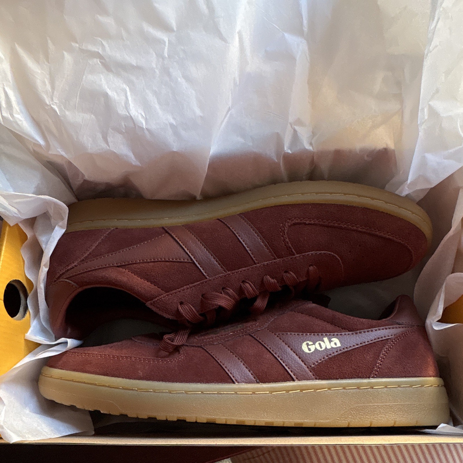 Gola Hawk ‘86 Suede Trainer Sneakers ….Mens Size 12 ..BRAND NEW