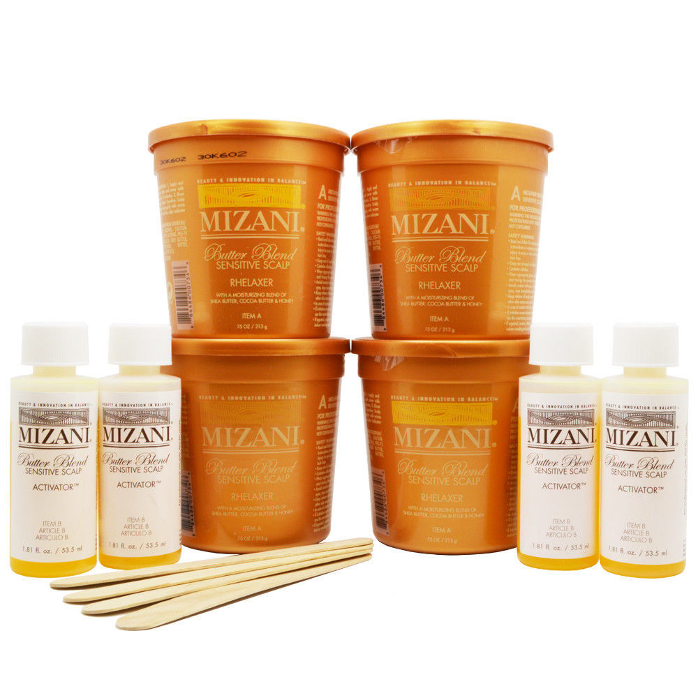 Mizani Butter Blend Sensitive Scalp Relaxer 4 Applications KIT Mizani Butter Blend Sensitive Scalp Relaxer 4 Applications KIT