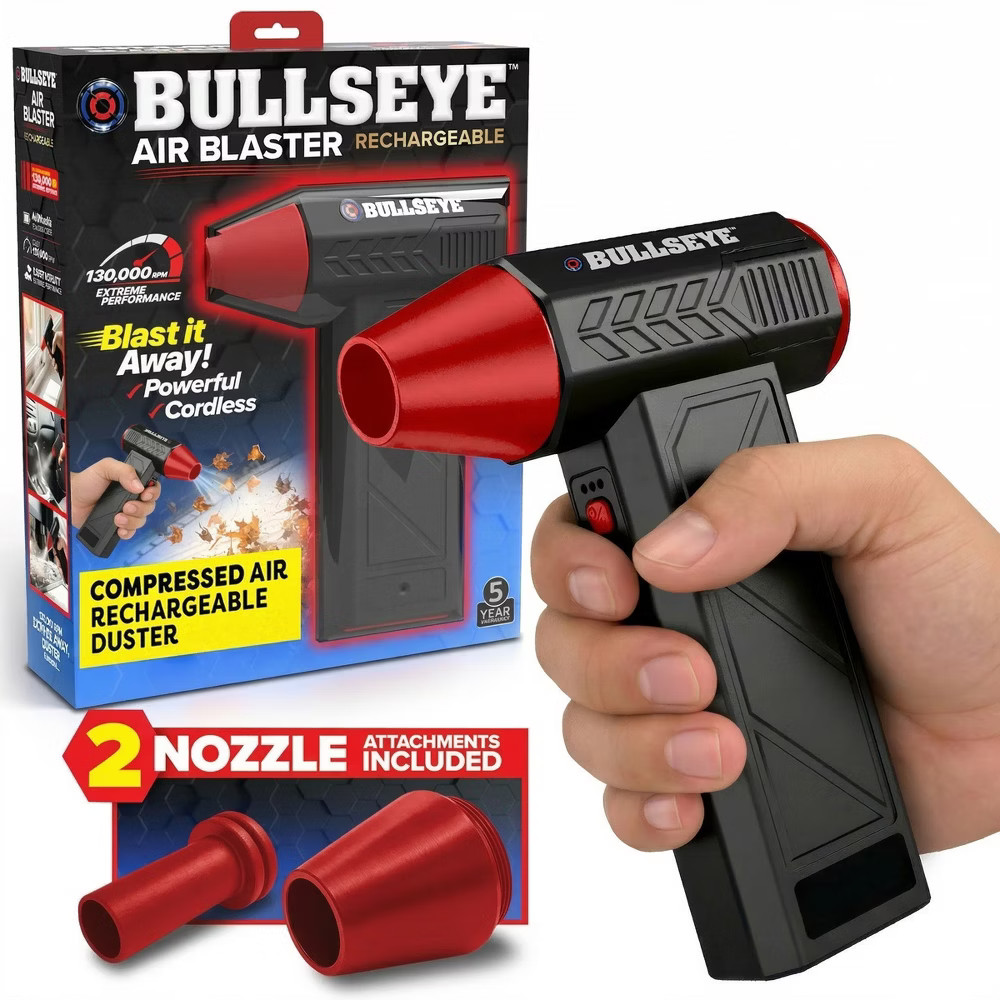 Bullseye Air Blower Portable Rechargeable Blaster 7.4V Electric Leaf Blower