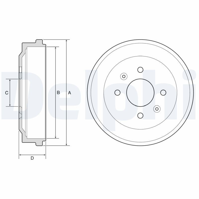 Brake Drum Delphi BF570 Brake Drum Delphi BF570