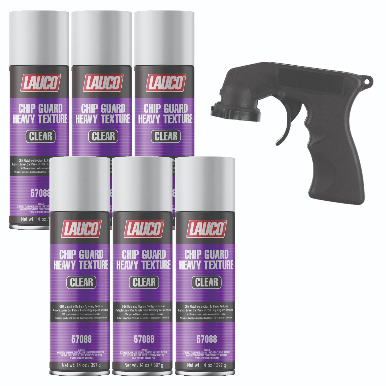 Heavy Texture Chip Guard Clear Aerosol Spray Can 14oz