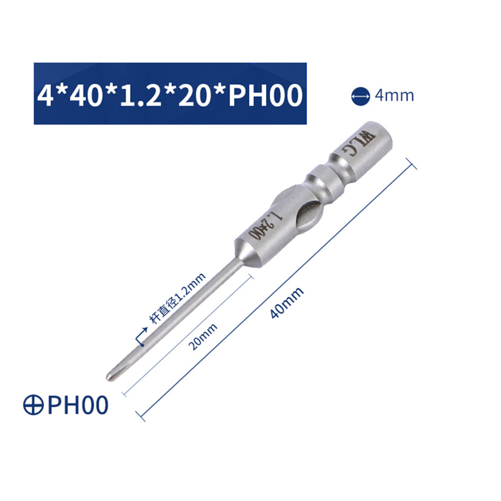 Phillips Bits PH00 PH0 PH1 PH2 4mm Round Shank Magnetic Screwdriver Drill Bit Phillips Bits PH00 PH0 PH1 PH2 4mm Round Shank Magnetic Screwdriver Drill Bit