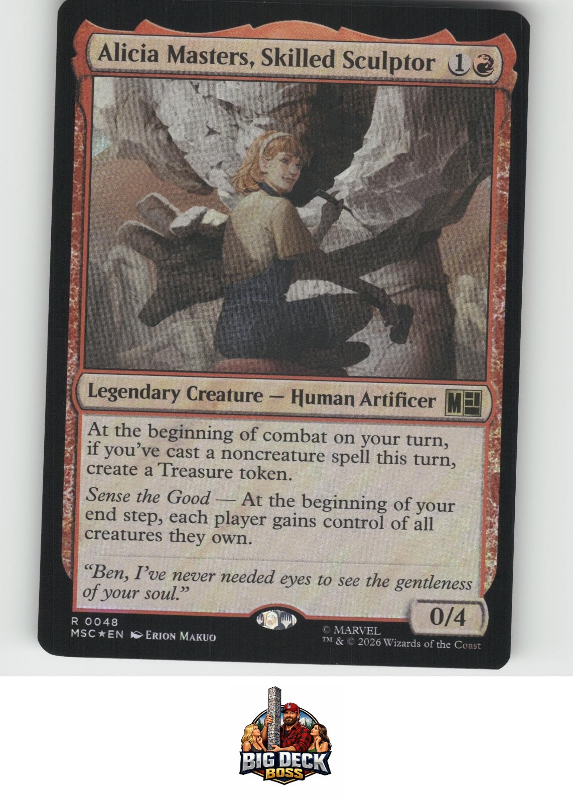 Alicia Masters, Skilled Sculptor Surge Foil MARVEL 48 MTG NM/M