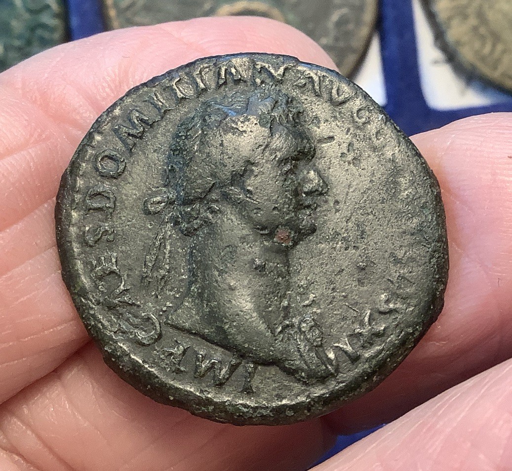 Domitian AE As Rome mint 84 AD Altar reverse VA 107 Strength Security Measures Domitian AE As Rome mint 84 AD Altar reverse VA 107 Strength Security Measures
