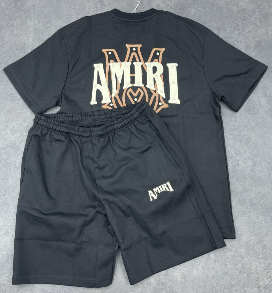 Amiri Men\'s Black Bottom and Top Set 2XL