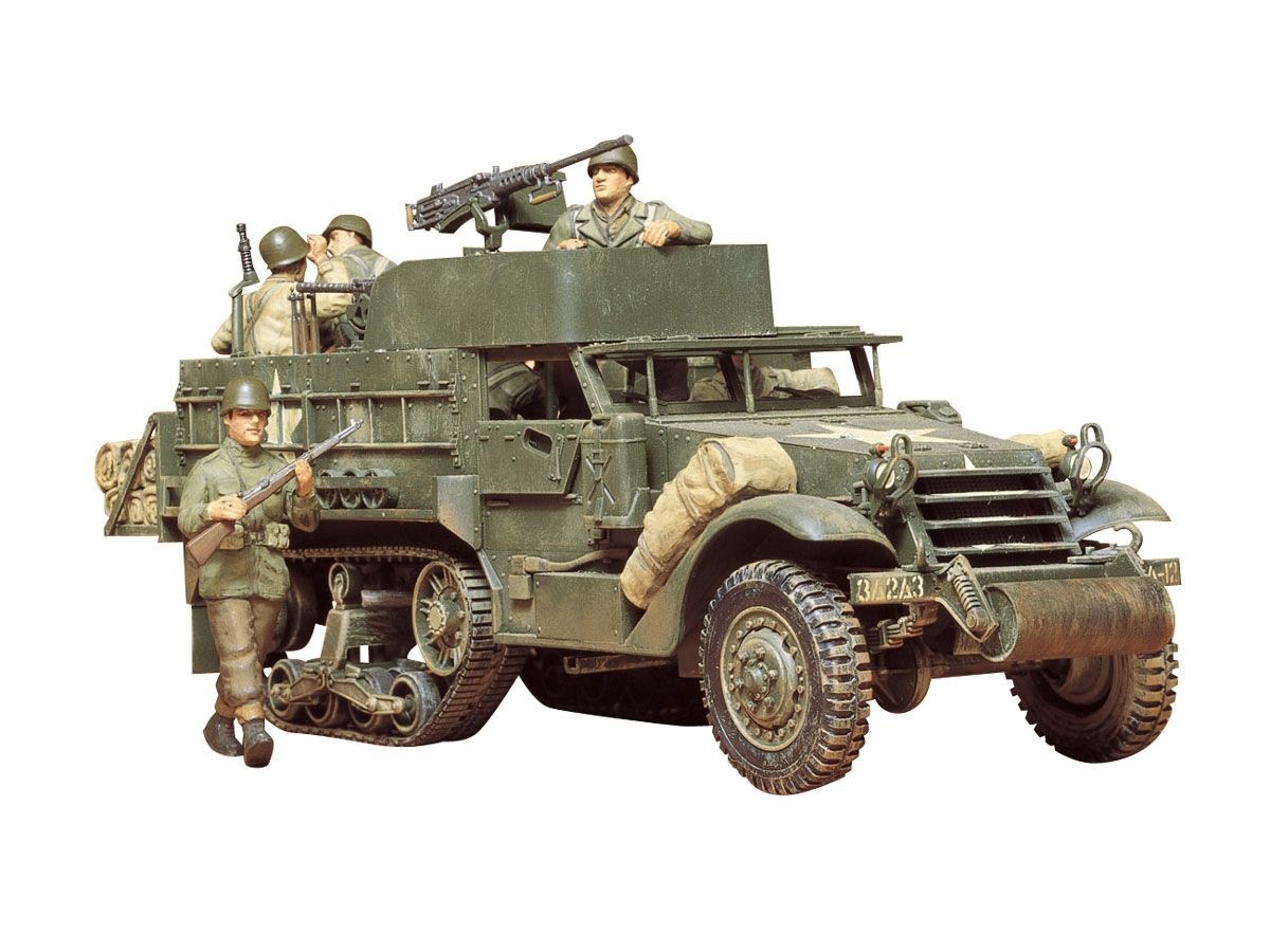 Tamiya 1/35 US Armored Personnel Carrier M3A2 Half-Truck Plastic Model Kit 35070