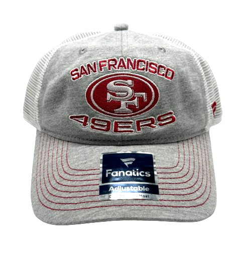 Men\'s San Francisco 49ers Fanatics Heather Gray Trucker Adjustable Hat