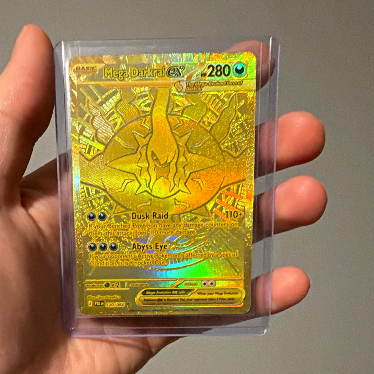 Mega Darkrai EX 120/084 Secret Rare Foil Full Art - Sun & Moon Pokemon TCG