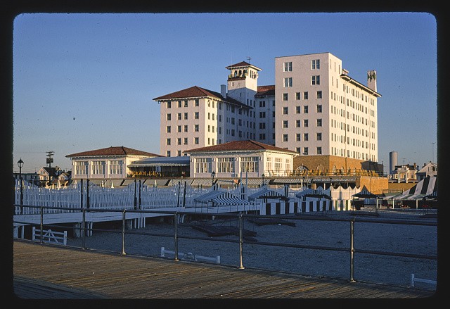 Photo:Ocean City New Jersey Flanders Hotel 1930s Boardwalk Seaside View