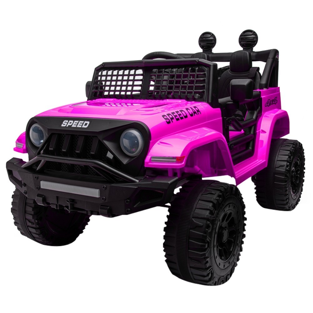 12V Kids Electric Car Ride on Toy Pink Jeep-style Battery Powered w/Remote MP3