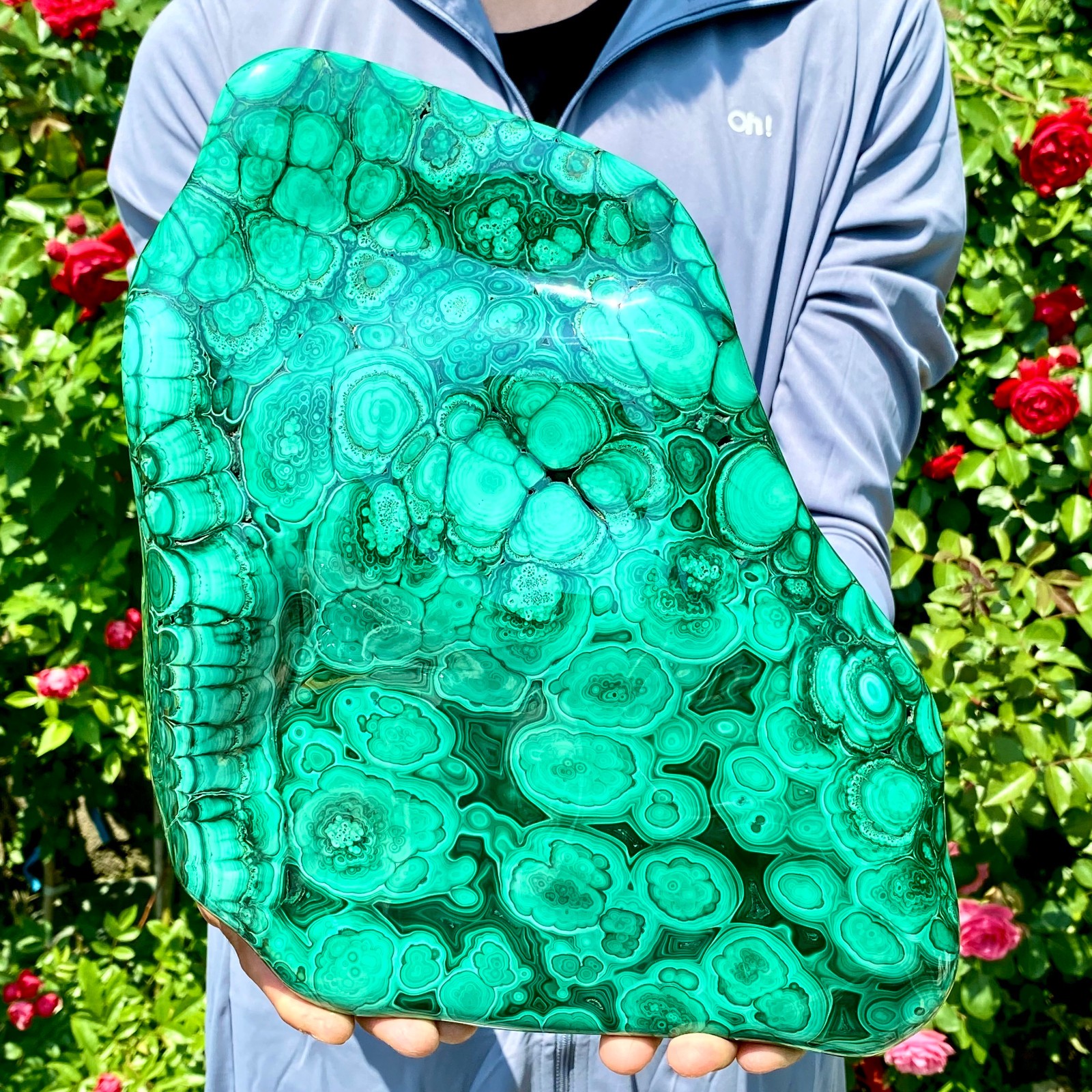 12LB Natural Polished Malachite Mineral freeform specimen Reiki Stone Healing