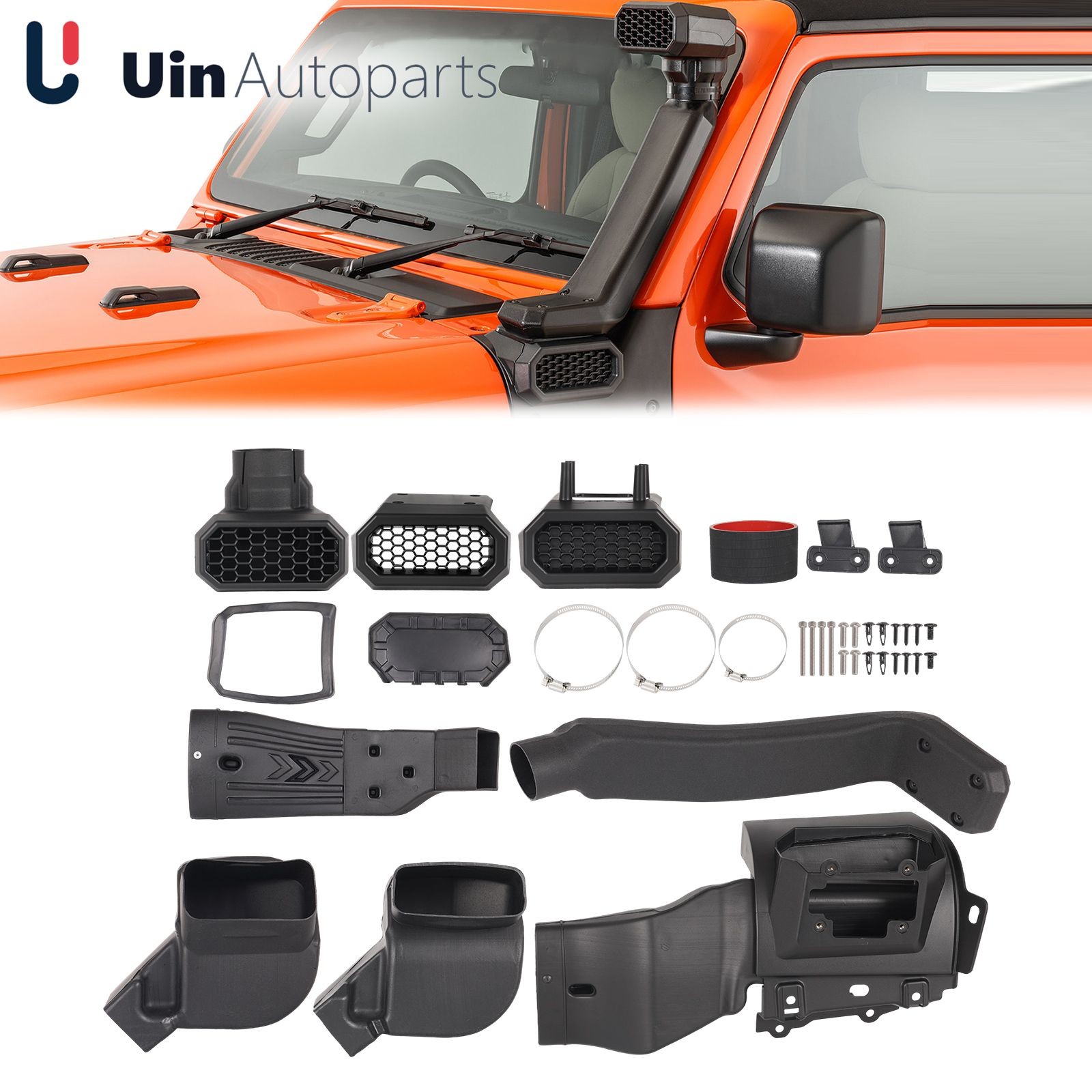 Air Snorkel kit For Jeep Wrangler JK Air Intake 2007 2008-2016 2017 2018 Black Air Snorkel kit For Jeep Wrangler JK Air Intake 2007 2008-2016 2017 2018 Black