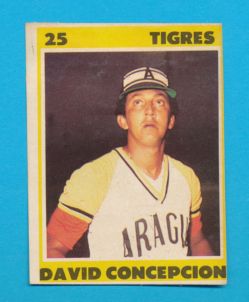 RARE DAVE CONCEPCION 1987 VENEZUELAN LEAGUE STICKER LOW GRADE VENEZUELA TPHLC-25