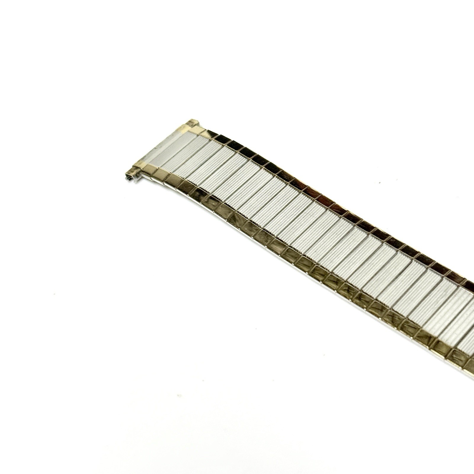 Vintage USA Speidel Watch Bracelet Two Tone Stainless Steel Fits 20-22mm Lugs