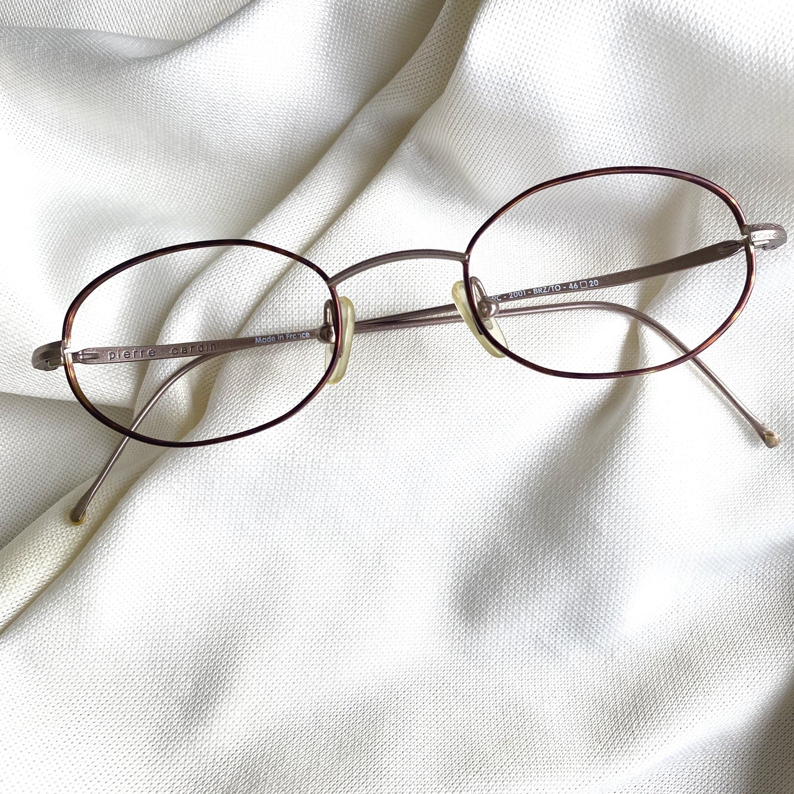Vintage FRENCH Pierre Cardin PC 2001 BRZ Eyeglass Frame 46 20 NOS Vintage FRENCH Pierre Cardin PC 2001 BRZ Eyeglass Frame 46 20 NOS
