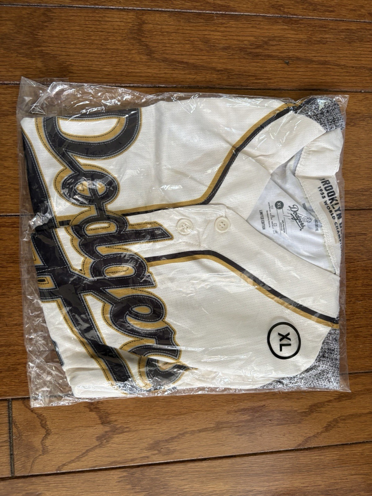 Jackie Robinson Brooklyn Dodgers Jersey XL Stadium Giveaway 1955 World Champions