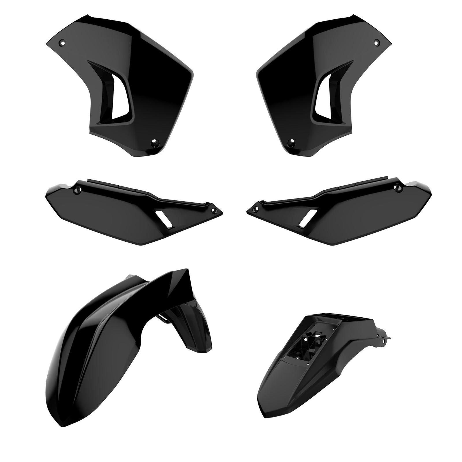Polisport Restyled Body Kit - Black 90858 Polisport Restyled Body Kit - Black 90858