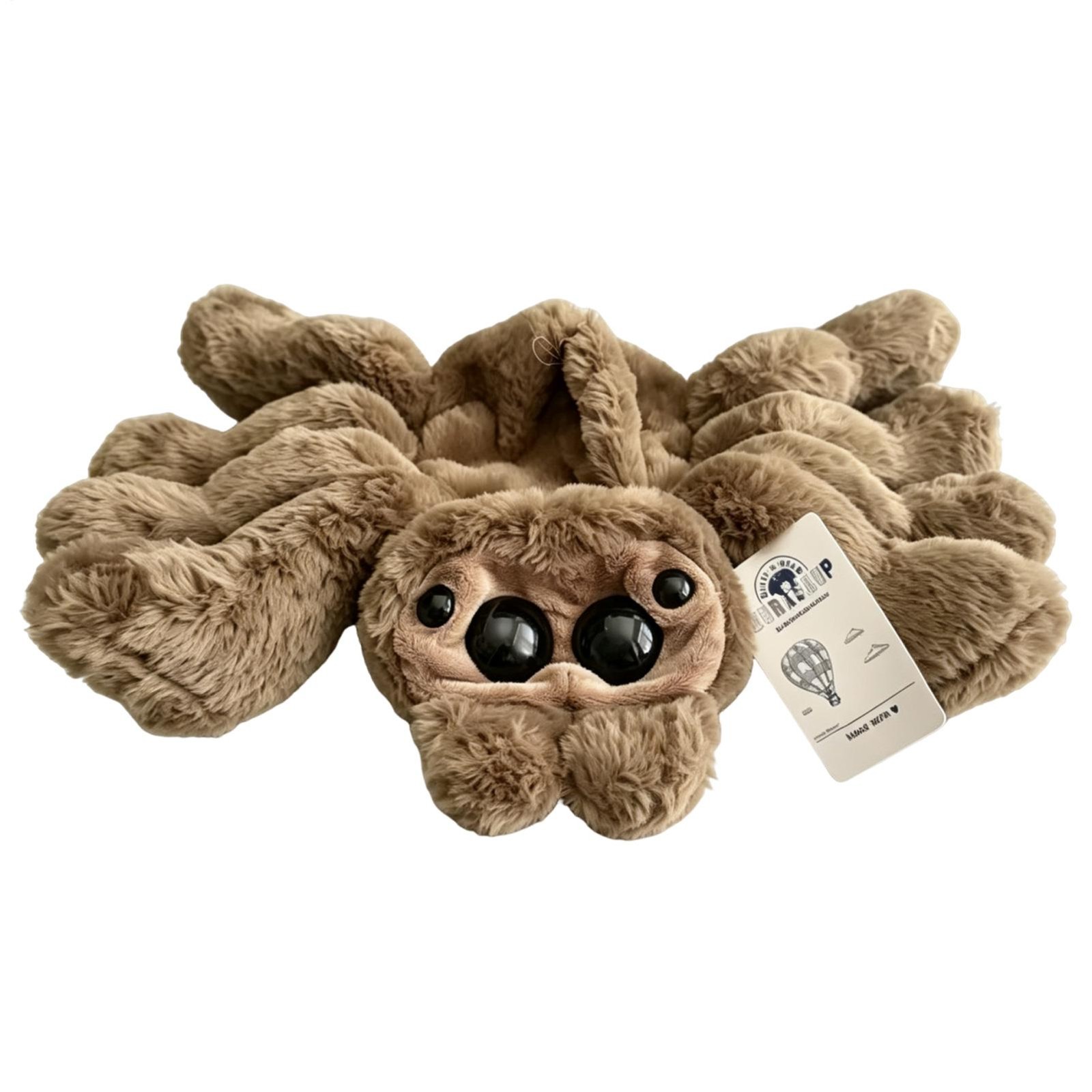 2026 Halloween Jumping Spider Brown Plush UNSTUFFED NEW IN HAND