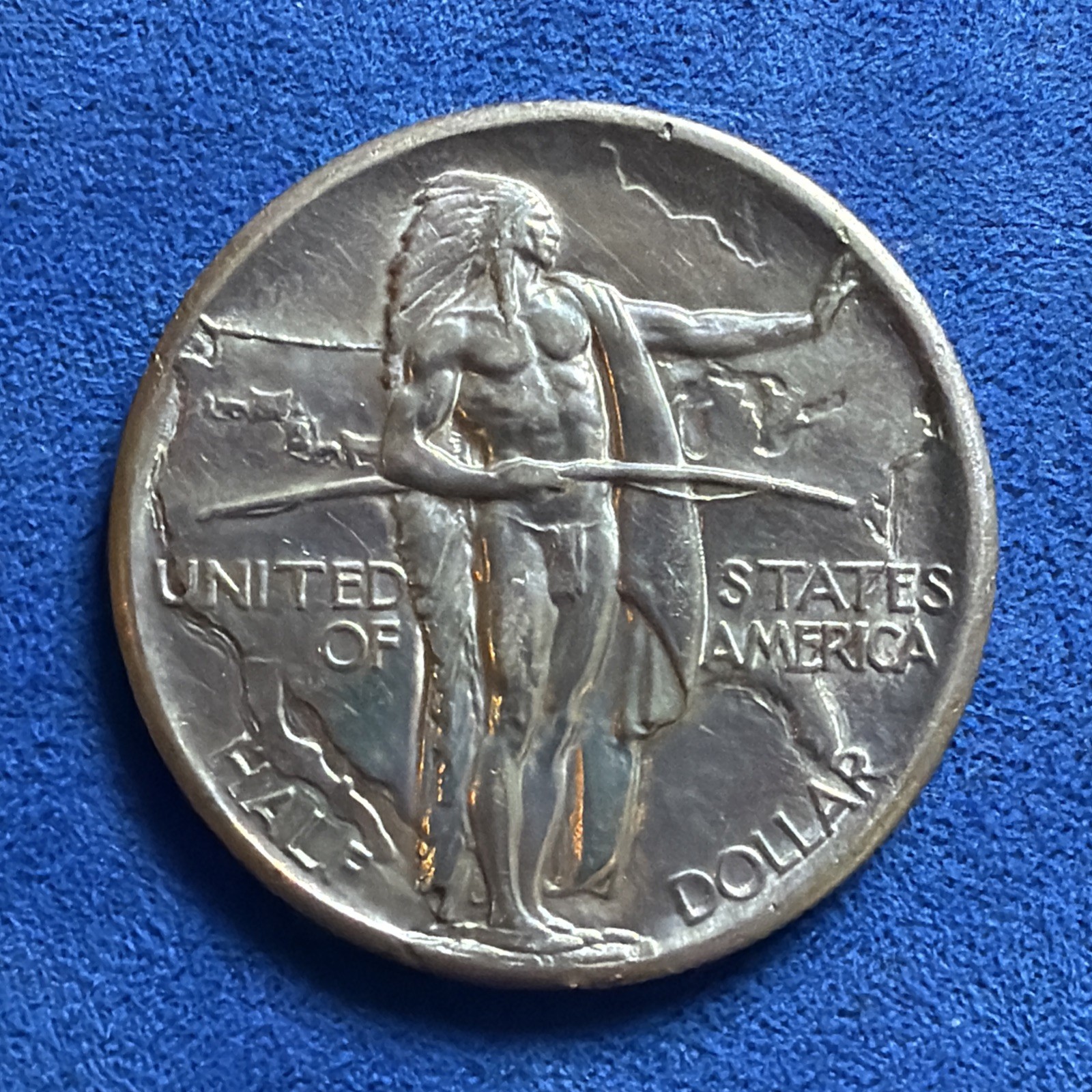 1926-S Oregon Trail Commemorative Silver Half Dollar XF/AU
