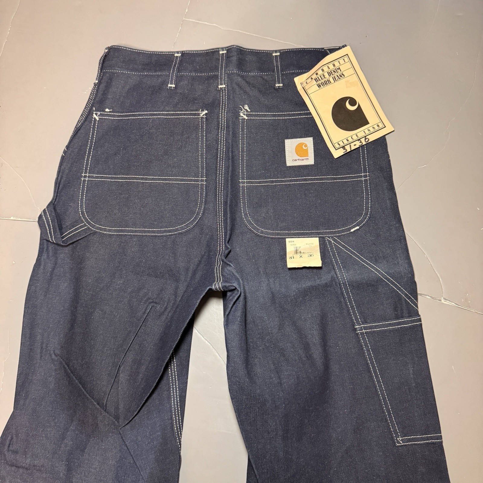 Carhartt Heritage Jeans 80W Mens 29 36 Vintage USA Union Made Denim Carpenter