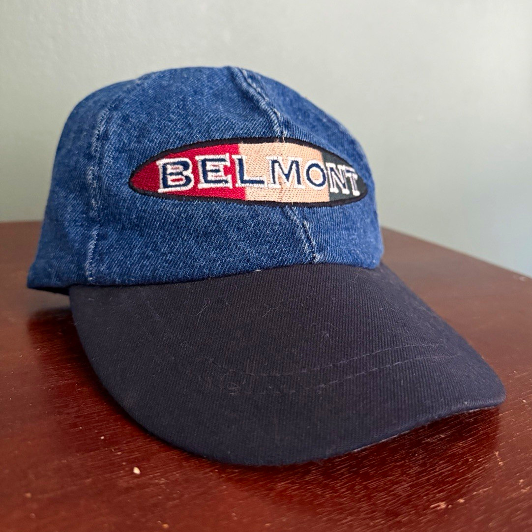 Classic Sportswear Inc. Belmont Stakes Horse Racing Blue/Black Hat One Size Adj. Classic Sportswear Inc. Belmont Stakes Horse Racing Blue/Black Hat One Size Adj.