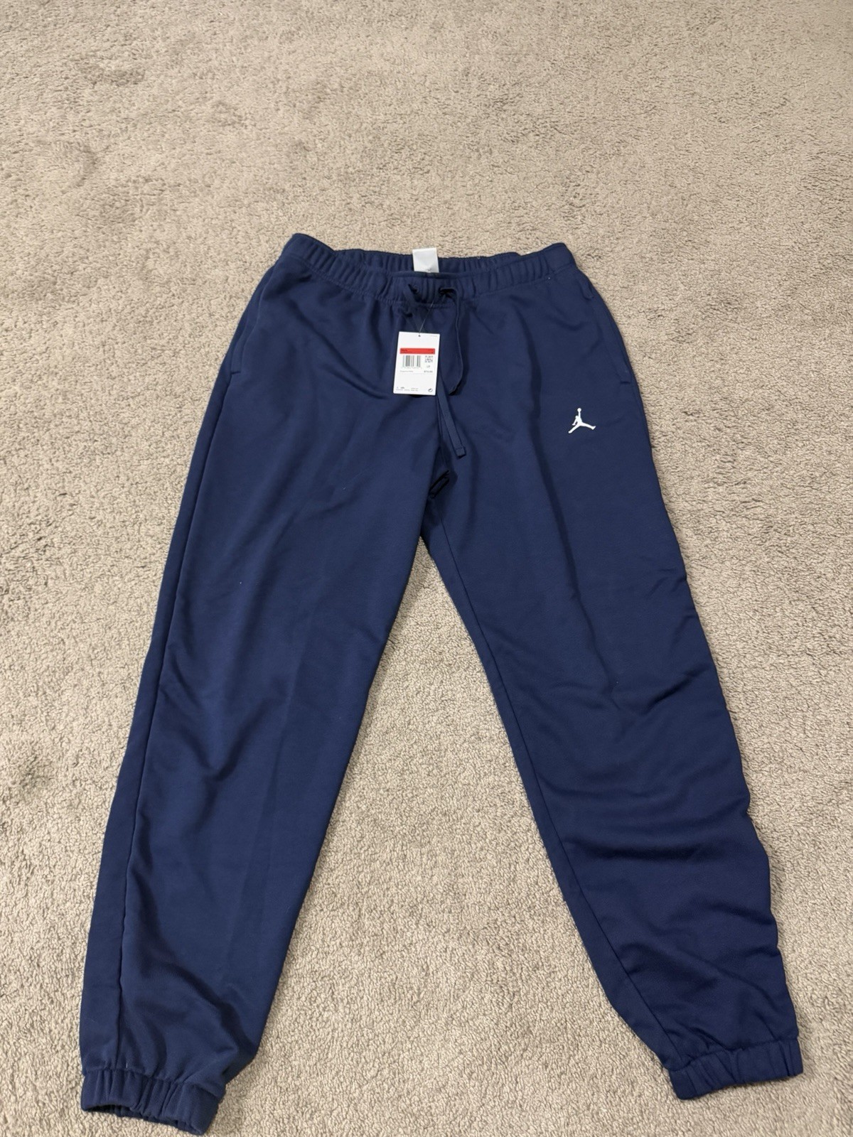 Men Jordan Dri-FIT Sport Crossover Fleece Pants Midnight Navy FV8608-410 L NWT Men Jordan Dri-FIT Sport Crossover Fleece Pants Midnight Navy FV8608-410 L NWT