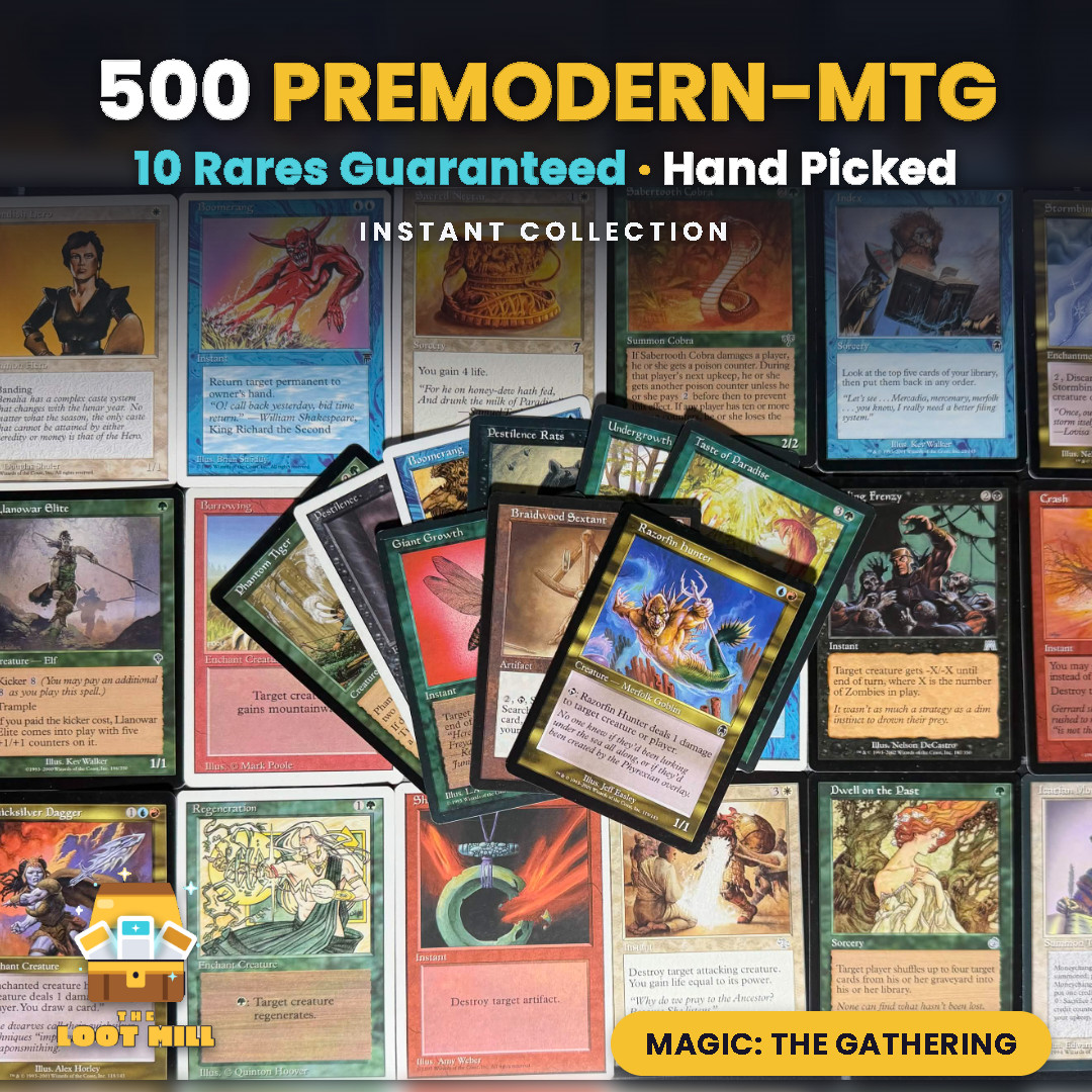 500 Vintage Magic the Gathering Cards Lot Premodern MTG Collection 1994-2003