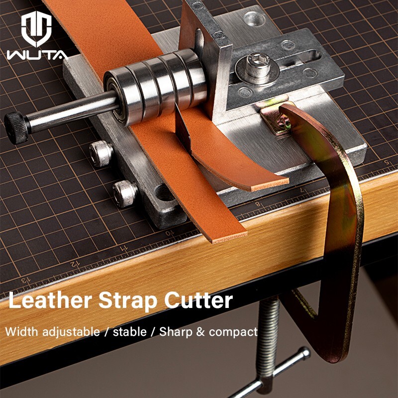 WUTA Adjustable Leather Craft Cutter Strap Belt DIY Hand Cutting Tools Machine