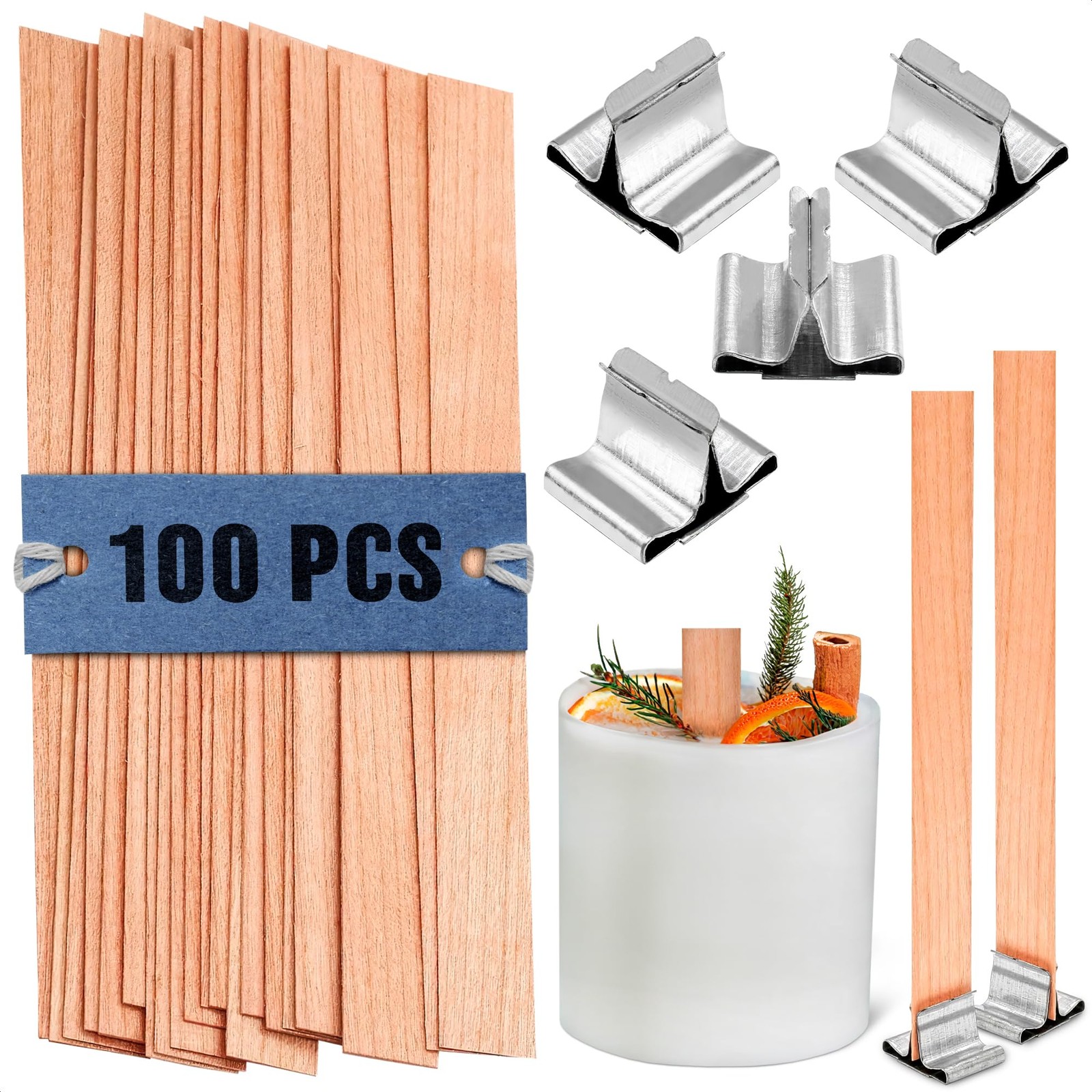 Natural Wood Wicks for Candle Making Long Length