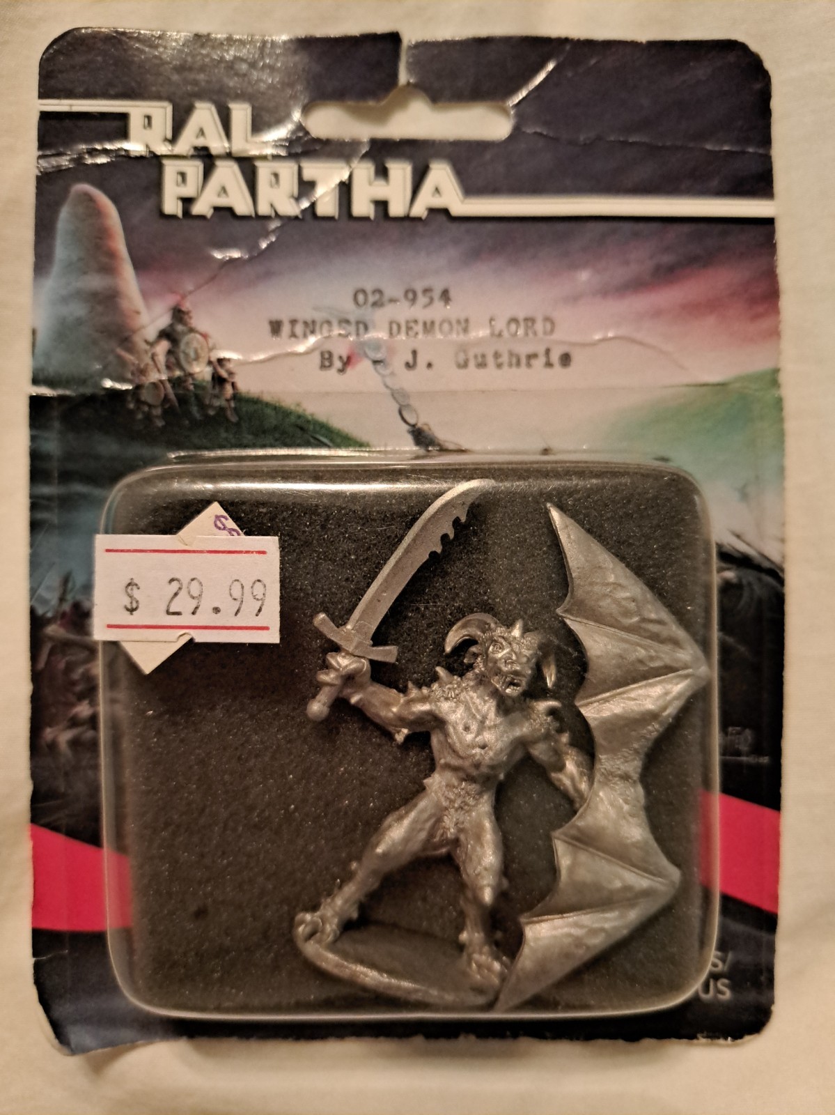 Ral Partha Dungeons & Dragons Winged Demon Lord 02-954 Sealed pack Very Rare Ral Partha Dungeons & Dragons Winged Demon Lord 02-954 Sealed pack Very Rare