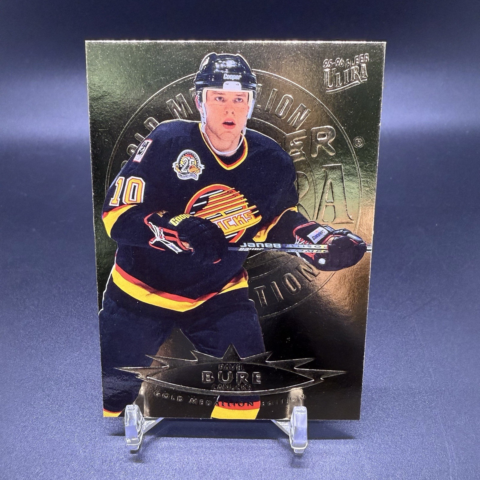 Clean Gold Medallion 🚨1995-96 Fleer Ultra Pavel Bure Edition Canucks #165