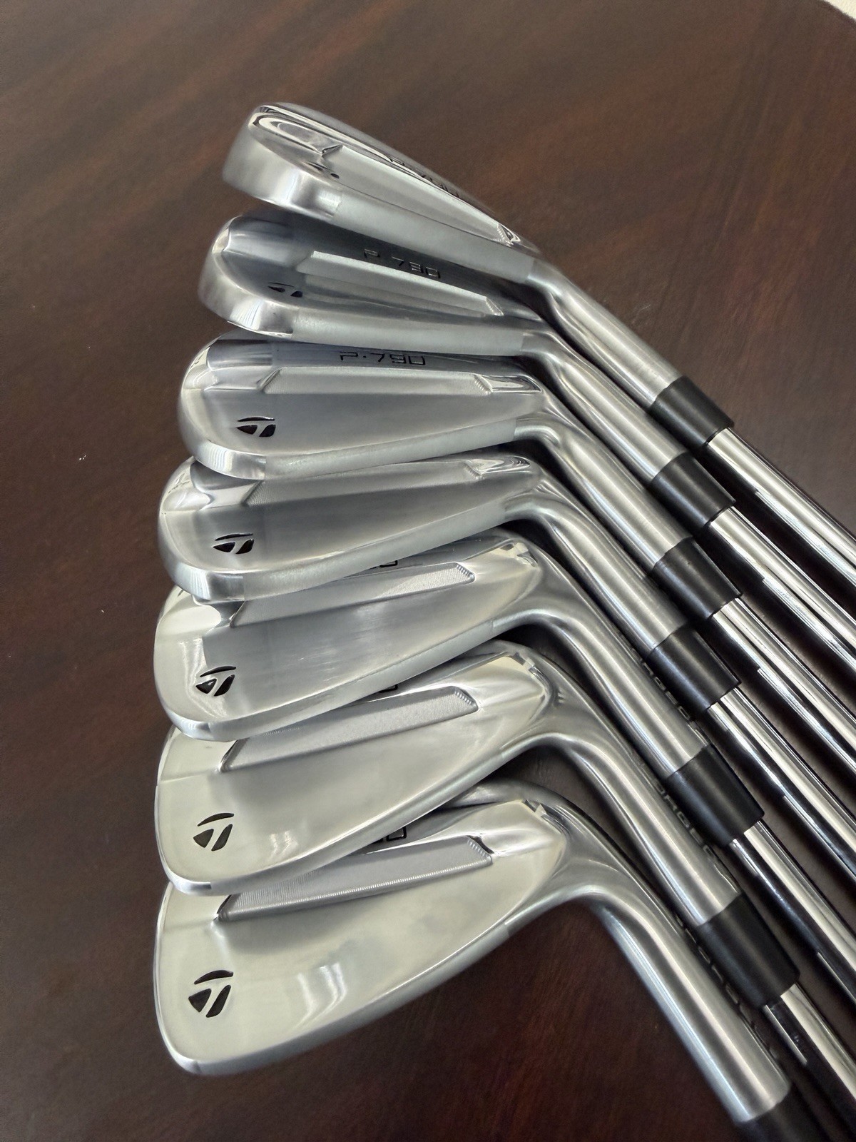 New TaylorMade P790 Irons 4-9 and Pitching Wedge Flex Stiff Steel Shafts New TaylorMade P790 Irons 4-9 and Pitching Wedge Flex Stiff Steel Shafts